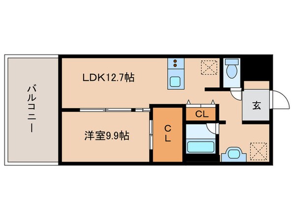 エルミタ－ジュ新栄の物件間取画像